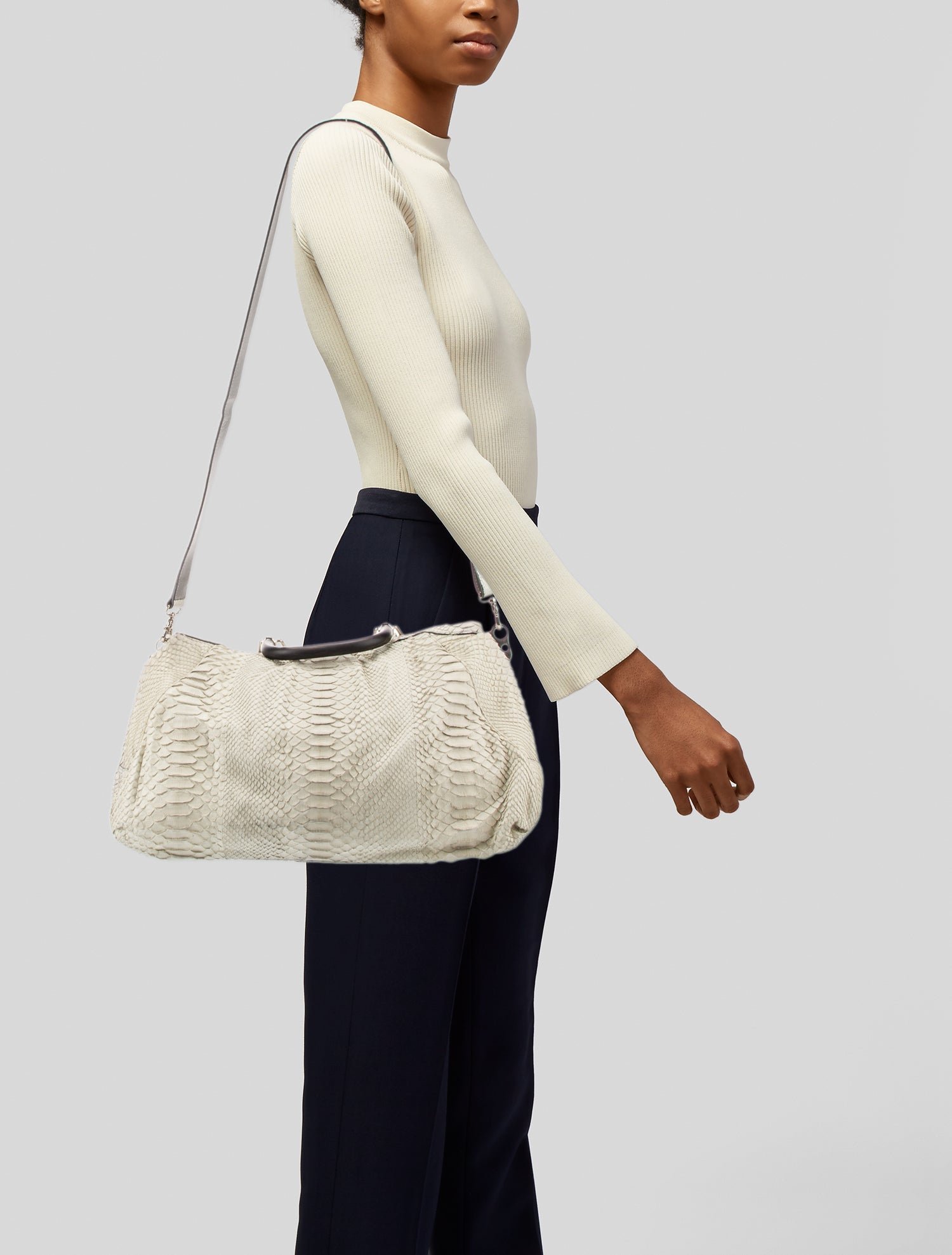 Celine Python Top Handle Bag